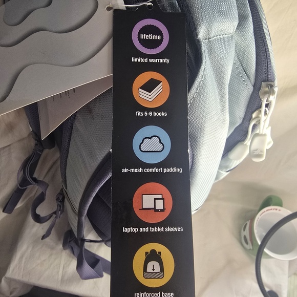 High Sierra - Swerve Pro Laptop Backpack‎ for 17" Laptop - Gray Blue/Blue Haze - Picture 8 of 12